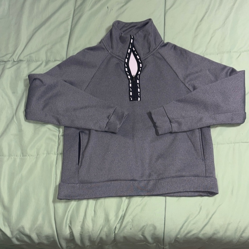 Nike grey quarter zip